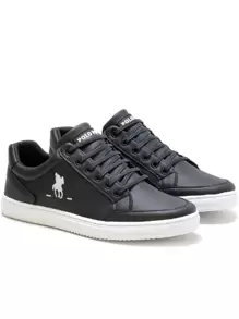 POLO PLUS Men Sneakers - Blanco y Negro - Ver 3