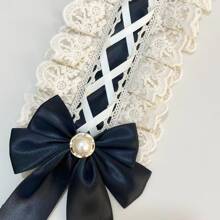 Baroque Lolita Gothic Dark Sweet Hair Accessory - Black - View 6