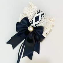 Baroque Lolita Gothic Dark Sweet Hair Accessory - Black - View 7