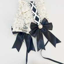 Baroque Lolita Gothic Dark Sweet Hair Accessory - Black - View 5