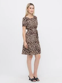 Women Dresses - 棕色 - 查看 3