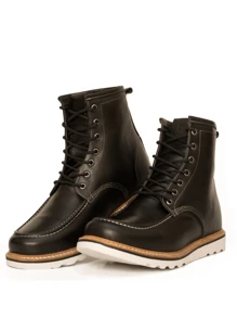 Ranclafe Men Boots - 黑與白 - 查看 3