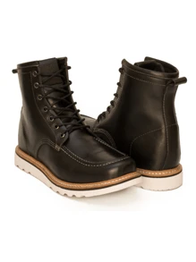 Ranclafe Men Boots - 黑與白 - 查看 4