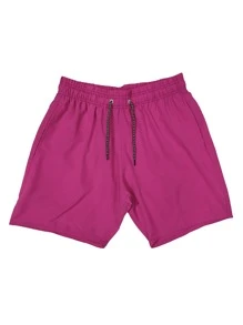 Men Shorts - Rose Red - View 1