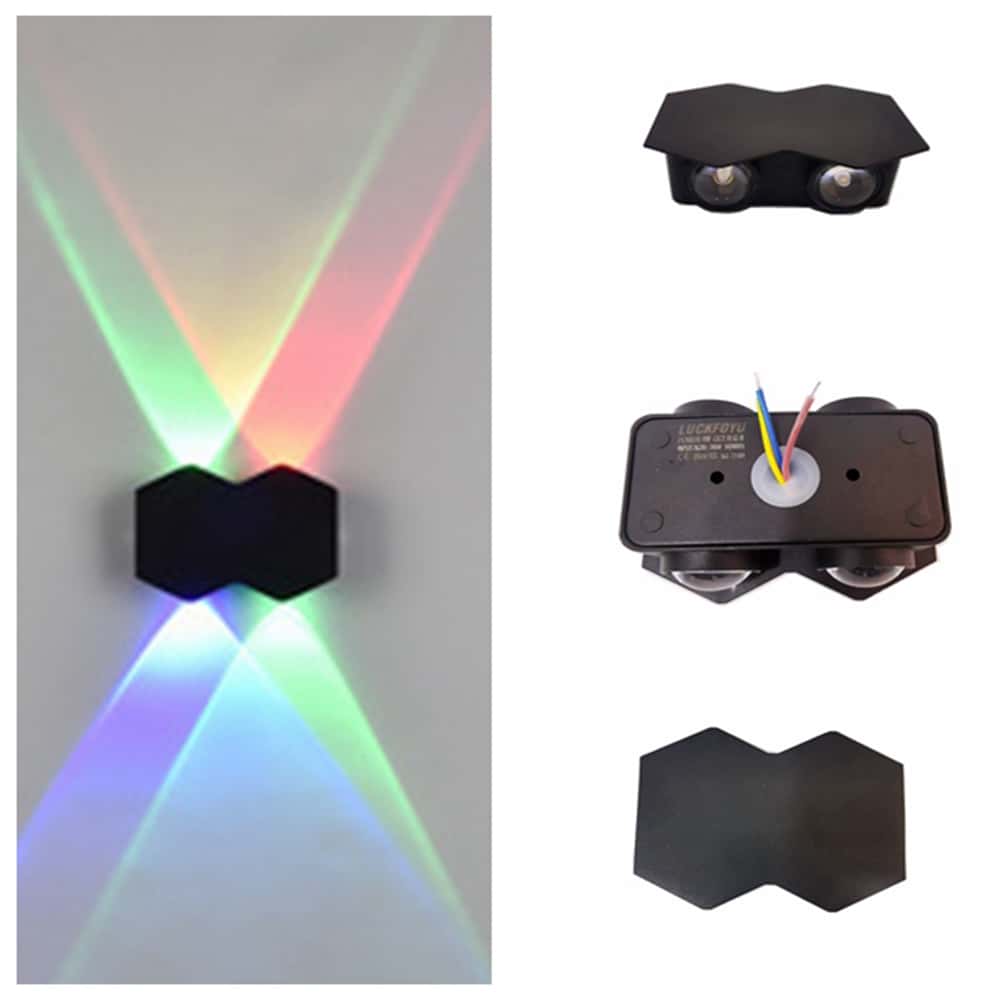 Arandela Externa Alumínio 4w Led Colorida Ip65 Bivolt TB-1692