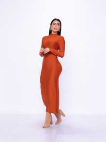 Women Dresses - 亮橙色 - 查看 1