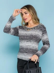Roupas  feminina manga longo  com colar elastano  inverno promoção991