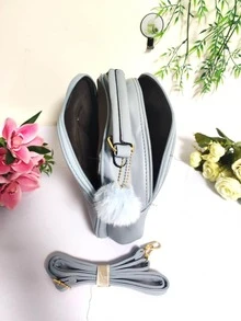 Women Satchels - Màu xanh nhạt - Xem 4