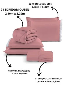 Comforters - Màu hồng gỉ - Xem 2