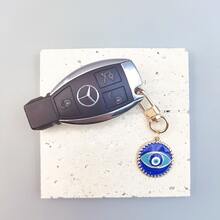 1入組邪惡之眼設計鑰匙圈懸掛裝飾物 - 藍色 - 查看 8