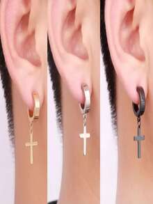 Hoop Earrings - màu đen - Xem 2