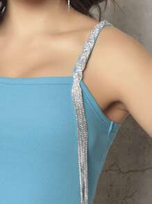 Women Tank Tops & Camis - Blue - View 3