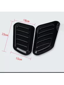 Vista Rejilla Cofre Toma Aire Simulado Ventilacion Universal Accesorios Tuning Vmingo Mexico - Negro - Ver 6