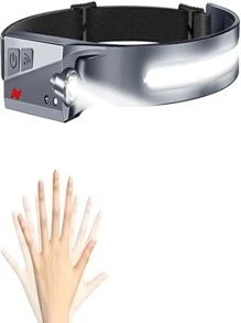 DORRAS Rechargeable Multifunctional Head Lamp - Black - View 4