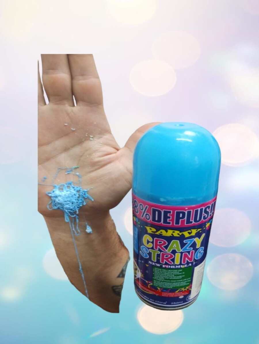 10 latas de Serpentina de hilo en aerosol 250ml para eventos, batucada, cumpleaños, fiesta sorpresa, cumpleaños, año nuevo, 1 Solo tono o Surtido