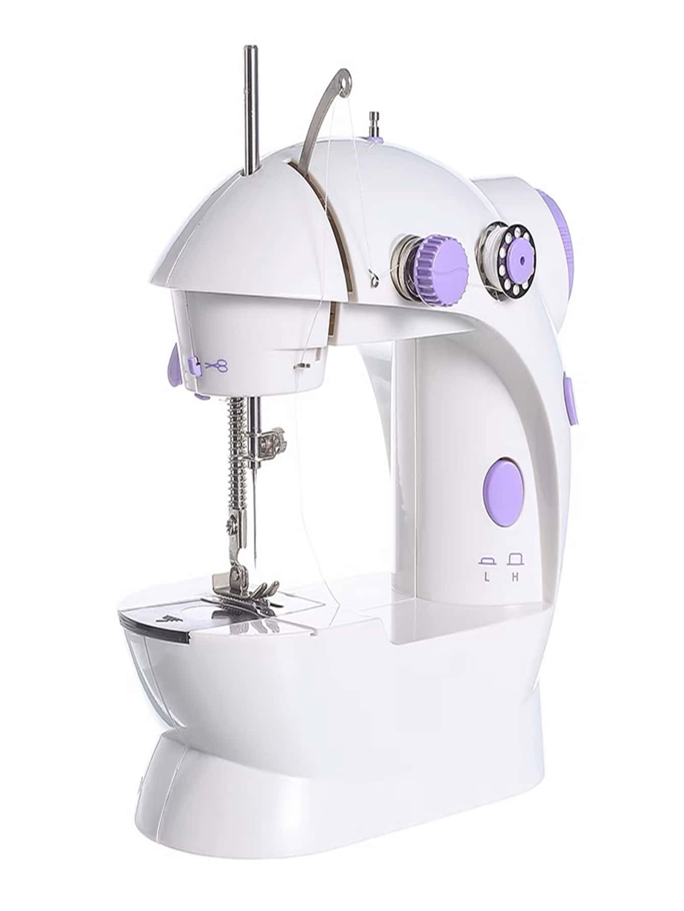 Mini Portable Electric Sewing Machine Battery + Pedal Bivolt 110V ...