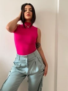 Women Tank Tops & Camis - Rosa Fucsia - Ver 7
