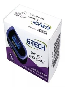 Oxímetro de pulso para dedo G-Tech OXIOLCM roxo - Roxo - Visão 1