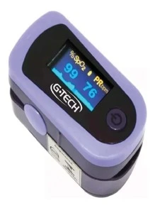 Oxímetro de pulso para dedo G-Tech OXIOLCM roxo - Roxo - Visão 2