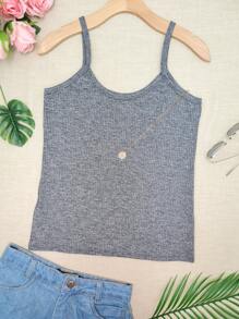 Plus Size Tank Tops & Camis - Dark Grey - View 2
