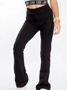 Tween Girls Pants - 黑色 - 查看 1