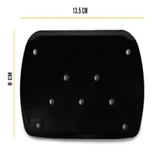 Cubre Pedal Para Auto Automático Combinado Cromo Hule - Rojo - Ver 3