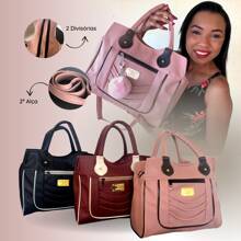 Women Tote Bags - Màu hồng gỉ - Xem 3