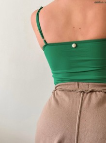 Women Tank Tops & Camis - 綠色 - 查看 4