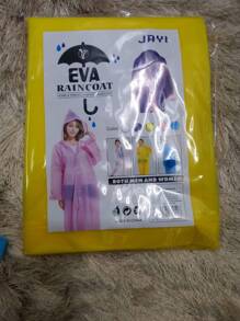 Impermeable Ropa Para Lluvia Tormentas Para Adulto - Amarillo Mostaza - Ver 1