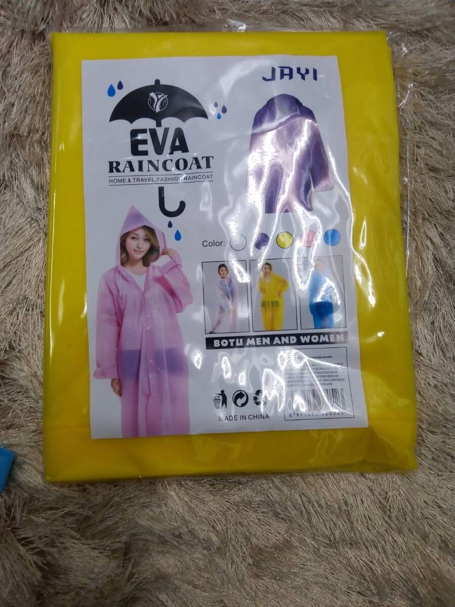 Impermeable Ropa Para Lluvia Tormentas Para Adulto - Amarillo Mostaza - Ver 1
