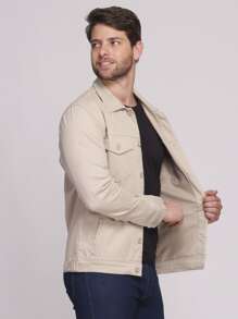 Men Jackets & Coats - Màu be - Xem 1