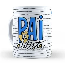 Kit de Caneca De Café De Porcelana Para O Dia Dos Pais Saquinho e Porta Copos para Lembrancinha e Presente Mod. 1290 - Branco - Visão 4