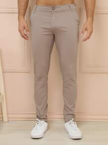 Men Jeans - 摩卡棕 - 查看 4