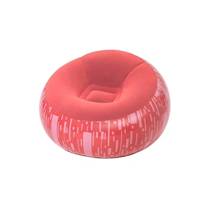Puff Sillon Inflable Asiento Puff Hinchable Grande Aterciopelado Cómodo Para Adultos