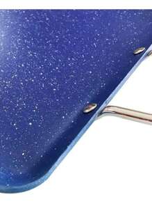 Sartén Comal Largo Cerámica Antiadherente y Mármol Cooks Máster 48 x 29 Cm - Azul Marino - Ver 4