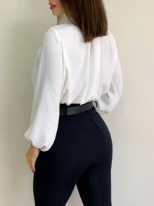 Women Blouses - White - View 2
