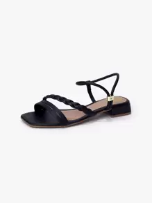 Women Flat Sandals - màu đen - Xem 3