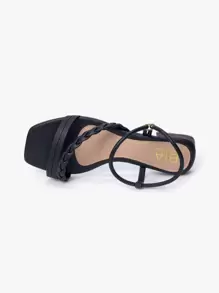 Women Flat Sandals - màu đen - Xem 5