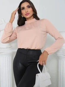 Women Blouses - Beige - View 3