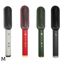 plancha con cepillo  para cabello - Negro - Ver 10