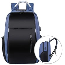 Shendy Vendy Large Capacity Anti-Theft Backpack With USB Charger - Blue - View 3