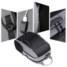 Shendy Vendy Large Capacity Anti-Theft Backpack With USB Charger - Grey - View 4