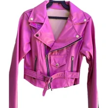 Women's Biker Style Shoes - Hot Pink - View 1