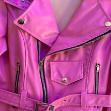 Women's Biker Style Shoes - Hot Pink - View 2