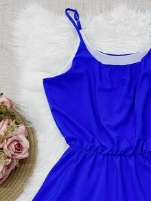 Women Dresses - 寶藍色 - 查看 3