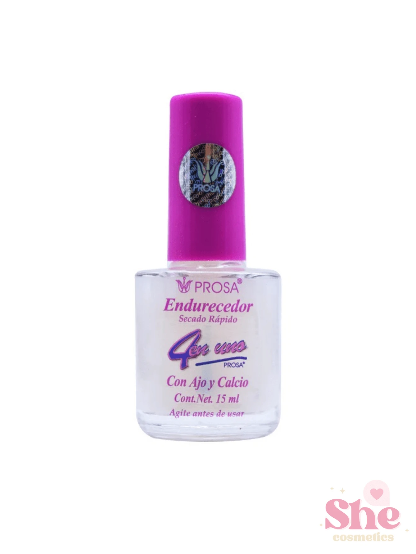 ENDURECEDOR DE UÑAS 4 EN 1 -  AJO Y CALCIO - PROSA - transparente - Ver 1