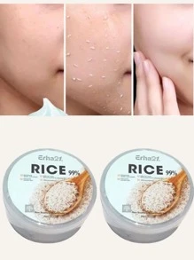 GENESIS COSMETICS Gel Exfoliante De Arroz Remueve Células Muertas Rice Suaviza Hidrata La Piel 1PZ - transparente - Ver 1