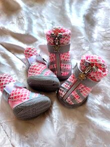 Giày thú cưng - Thoáng khí Điền kinh Giày dép - Màu Hồng  San hô - Xem 7