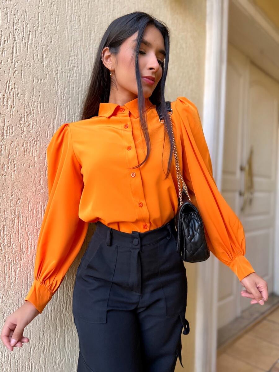 Women Blouses - trái cam - Xem 1