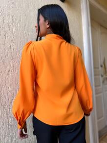 Women Blouses - trái cam - Xem 2